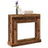 Antik fa színű szerelt fa kandallóburkolat 100 x 30 x 87,5 cm