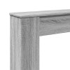 Szürke sonoma színű szerelt fa kandallóburkolat 100x20x100 cm