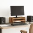 Antik fa színű szerelt fa monitorállvány 42 x 24 x 16 cm