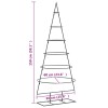 | fém karácsonyfa | állvánnyal 150 cm porszórt acél