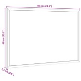 Fekete krétatábla tömör fenyőfa kerettel 60 x 40 cm Fekete krétatábla tömör fenyőfa kerettel 60 x 40 cm