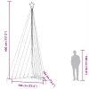Hideg fehér led karácsonyfa 339 led 182 cm