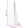 Hideg fehér led karácsonyfa 339 led 182 cm