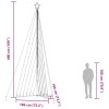 Színes led karácsonyfa 789 led 476 cm
