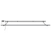 Antracitszürke-fehér led-es kézi napellenző 400 x 300 cm