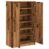 Antik fa színű szerelt fa cipőszekrény 59 x 35 x 100,5 cm