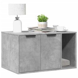 Betonszürke szerelt fa macskaalomdoboz 80 x 50 x 45 cm