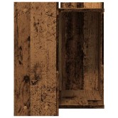 Antik fa színű szerelt fa macskaalomdoboz 42 x 42 x 51 cm Antik fa színű szerelt fa macskaalomdoboz 42 x 42 x 51 cm