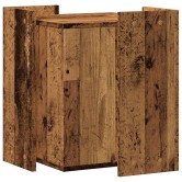 Antik fa színű szerelt fa macskaalomdoboz 42 x 42 x 51 cm Antik fa színű szerelt fa macskaalomdoboz 42 x 42 x 51 cm