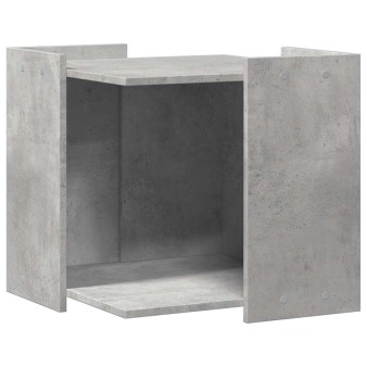 Betonszürke szerelt fa macskaalomdoboz 53 x 53 x 51 cm