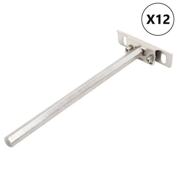 12db szénacél lebegő polckonzolok láthatatlan ø12x200 mm