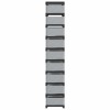 Szürke nem szőtt szövetből cipőállvány 10 szintes 54x28x158 cm