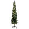 Vékony műkarácsonyfa 150 led-del 120 cm