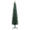 Vékony műkarácsonyfa 150 led-del 120 cm
