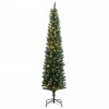 Vékony műkarácsonyfa 150 led-del 150 cm