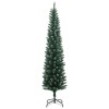 Vékony műkarácsonyfa 150 led-del 150 cm