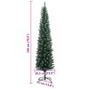 Vékony műkarácsonyfa 300 led-del 180 cm