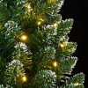 Vékony műkarácsonyfa 300 led-del 180 cm