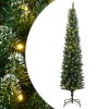 Vékony műkarácsonyfa 300 led-del 210 cm