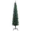 Vékony műkarácsonyfa 300 led-del 210 cm