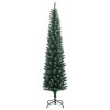 Vékony műkarácsonyfa 300 led-del 240 cm