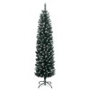 Vékony műkarácsonyfa 150 led-del 120 cm