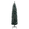 Vékony műkarácsonyfa 150 led-del 150 cm