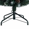 Vékony műkarácsonyfa 300 led-del 180 cm