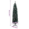 Vékony műkarácsonyfa 300 led-del 180 cm