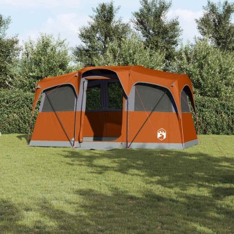 Családi sátor tetővel narancs és narancs 435 x 255 x 216 cm