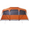 Családi sátor tetővel narancs és narancs 435 x 255 x 216 cm