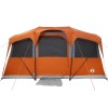 Családi sátor tetővel narancs és narancs 435 x 255 x 216 cm