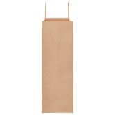 250 db barna papírzacskók fogantyúkkal 45x17x48 cm