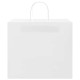 250 db fehér kraft papírzacskók fogantyúkkal 32x22x28 cm