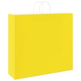 250 db sárga papírzacskók fogantyúkkal 54x15x49 cm 250 db sárga papírzacskók fogantyúkkal 54x15x49 cm