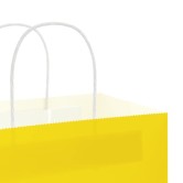 250 db sárga papírzacskók fogantyúkkal 54x15x49 cm 250 db sárga papírzacskók fogantyúkkal 54x15x49 cm
