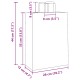 250 db barna kraft papírzacskók fogantyúkkal 26x12x35 cm
