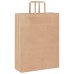 250 db barna papírzacskók fogantyúkkal 32x12x42 cm