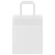 250 db fehér kraft papírzacskók fogantyúkkal 18x8x22 cm