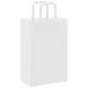 250 db fehér kraft papírzacskók fogantyúkkal 21x11x31 cm