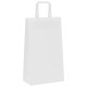 250 db fehér kraft papírzacskók fogantyúkkal 21x11x36 cm