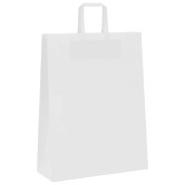 250 db fehér papírzacskók fogantyúkkal 32x12x42 cm 250 db fehér papírzacskók fogantyúkkal 32x12x42 cm