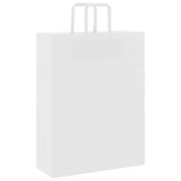 250 db fehér papírzacskók fogantyúkkal 32x12x42 cm 250 db fehér papírzacskók fogantyúkkal 32x12x42 cm