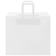 250 db fehér kraft papírzacskók fogantyúkkal 32x22x28 cm