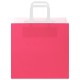 250 db rózsaszín kraft papírzacskók fogantyúkkal 26x17x25 cm