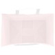 250 db rózsaszín kraft papírzacskók fogantyúkkal 26x17x25 cm