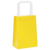 250 db sárga papírzacskók fogantyúkkal 15x8x21 cm 250 db sárga papírzacskók fogantyúkkal 15x8x21 cm