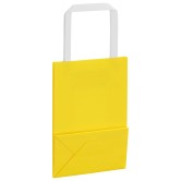250 db sárga papírzacskók fogantyúkkal 15x8x21 cm 250 db sárga papírzacskók fogantyúkkal 15x8x21 cm