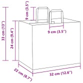 250 db sárga papírzacskók fogantyúkkal 32x22x24 cm 250 db sárga papírzacskók fogantyúkkal 32x22x24 cm
