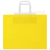 250 db sárga papírzacskók fogantyúkkal 32x22x24 cm 250 db sárga papírzacskók fogantyúkkal 32x22x24 cm